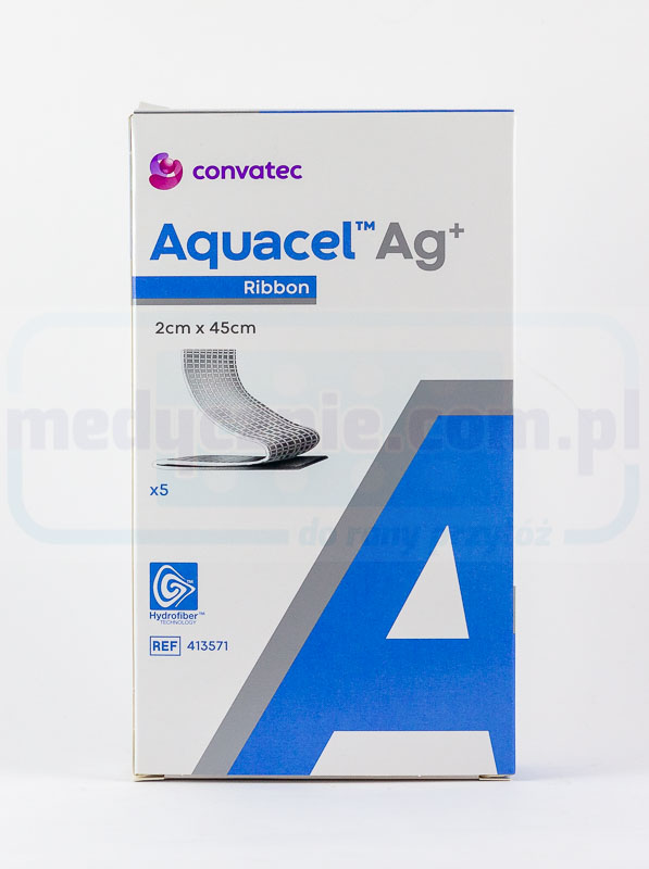 Aquacel Ag Plus 2*45cm opatrunek ze srebrem 1szt