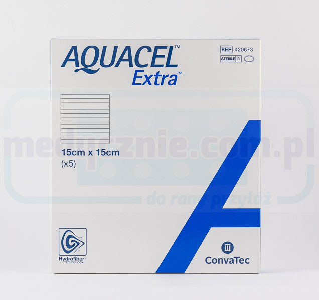 Aquacel Extra 15*15cm opatrunek hydrowłóknisty 1szt