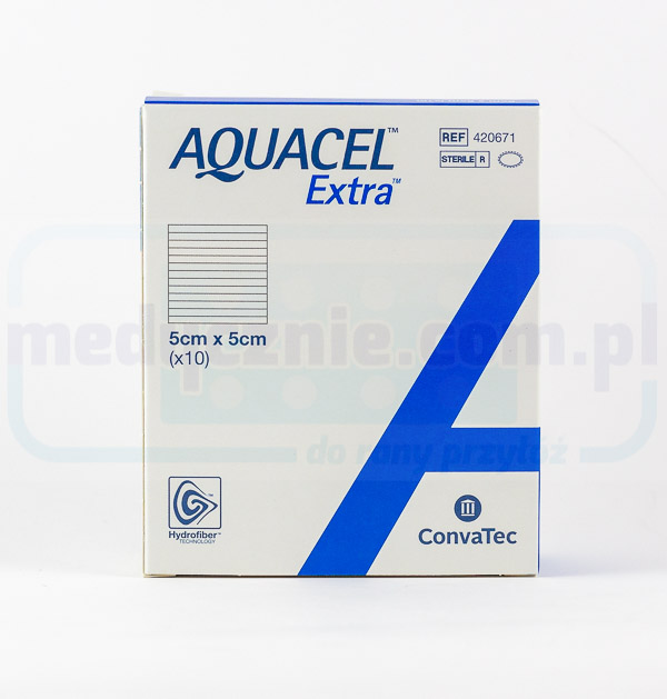 Aquacel Extra 5*5cm opatrunek hydrowłóknisty 1szt