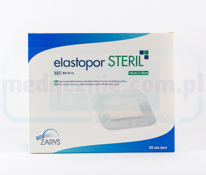 ELASTOPOR Steril 10* 10cm 30szt opatrunek z wkładem chłonnym