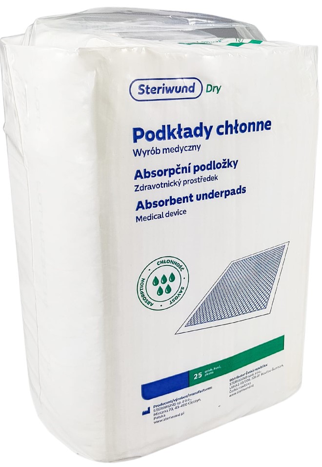 Podkład ochronny niesterylny 40x60 25szt Steriwund Dry