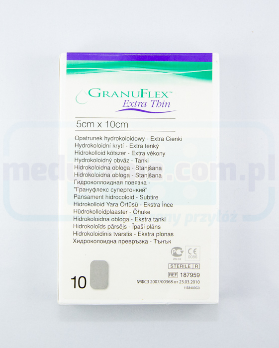 Granuflex Extra Thin 5*10cm opatrunek hydrokoloidowy 1szt