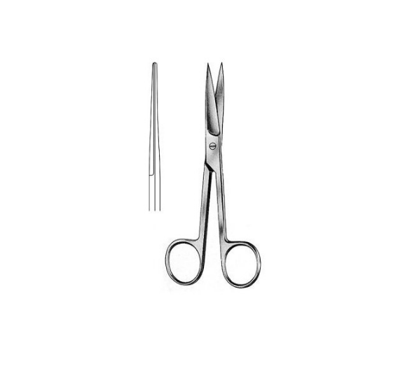 Nożyczki chirurgiczne 14,5cm O/O proste