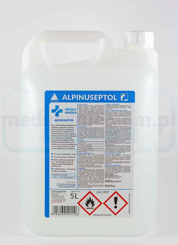 Płyn do dezynfekcji powierzchni Alpinuseptol Neutral 5L (o...