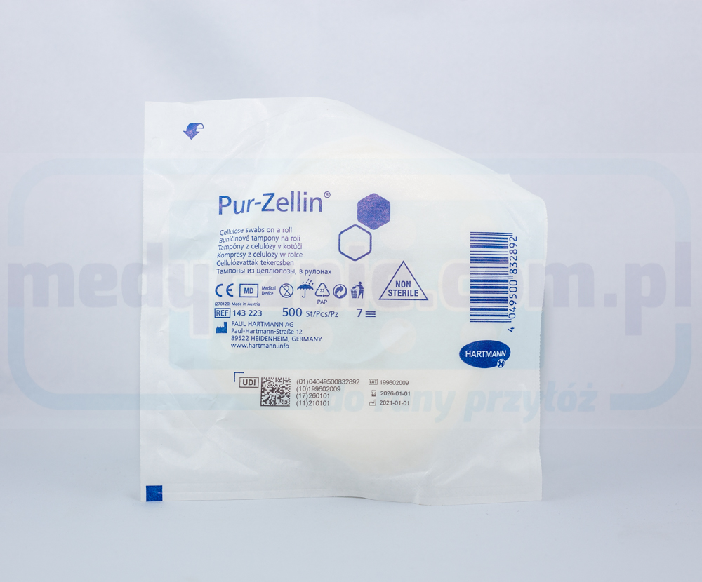 Pur-Zellin kompresy celulozowe  rolka 4x5cm 500szt