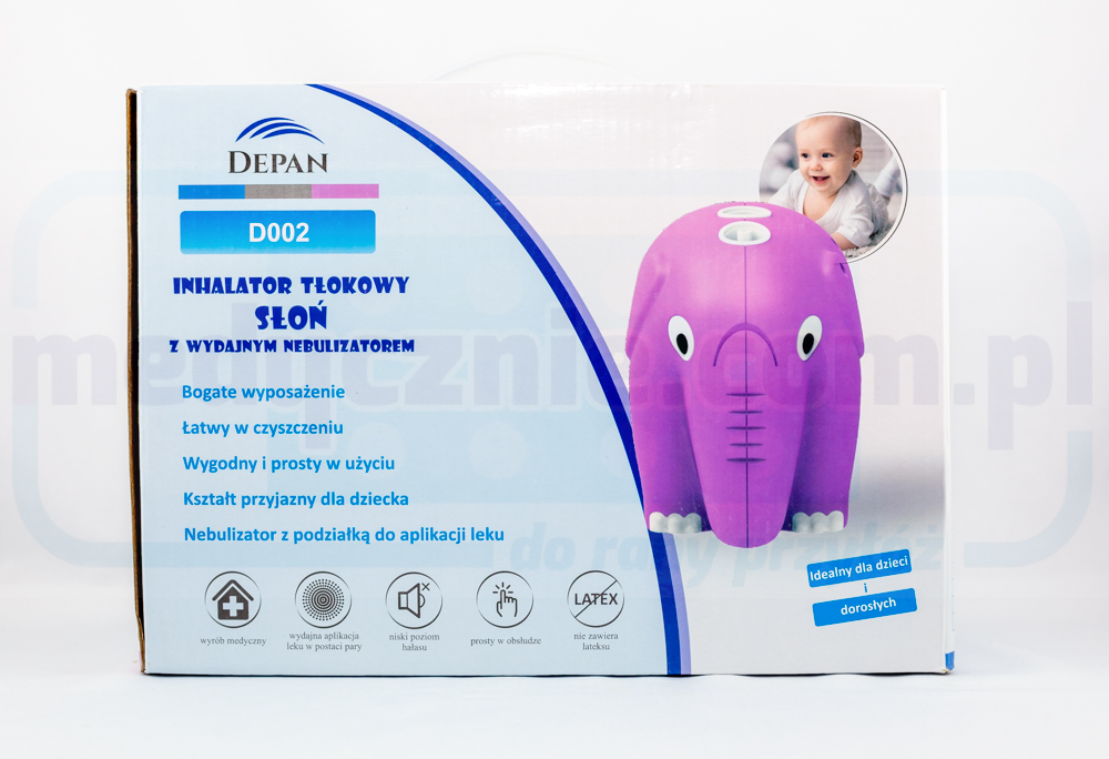 Inhalator tłokowy dla dzieci “słoń”