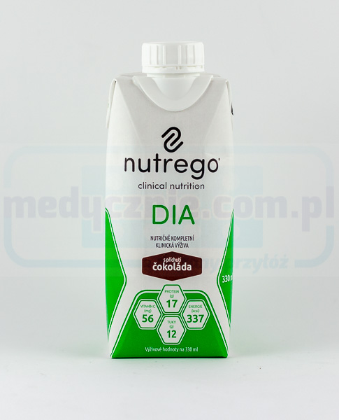 Nutrego DIA 330 ml dieta dla pacjentów z cukrzycą Czekoladowy