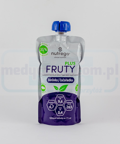 Nutrego Fruty Plus 175 ml Jagodowy uzupełnienie diety