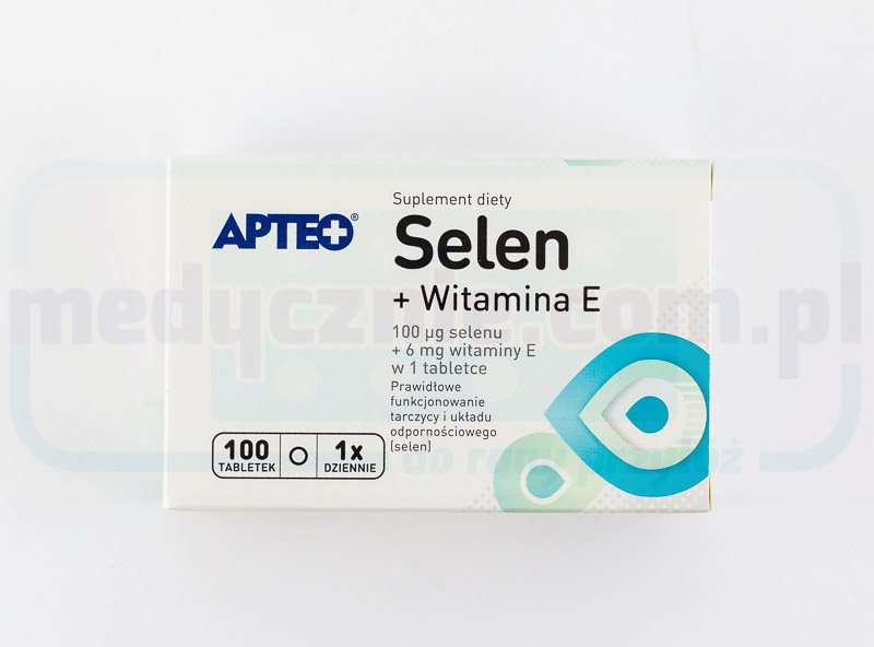 Selen + witamina E 100 tabletek