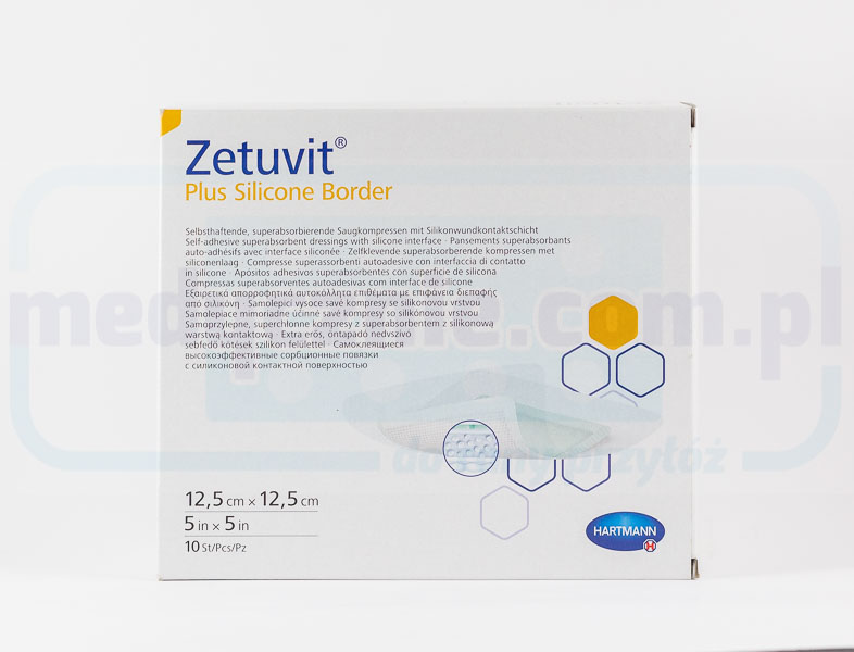 Zetuvit Plus Silicone Border 12,5* 12,5cm 1szt