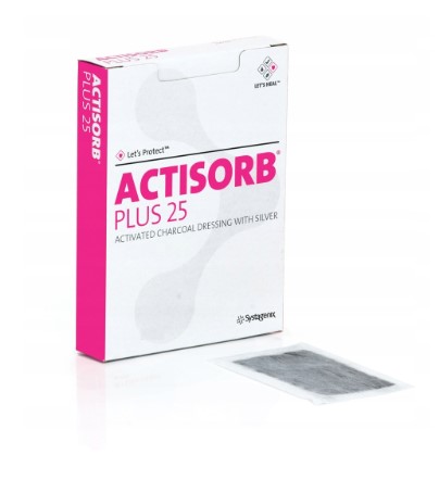 Actisorb Plus na rany zainfekowane 19* 10,5 cm 1szt