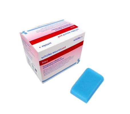 Gąbka do oczyszczania ran 1szt Wound pad blau