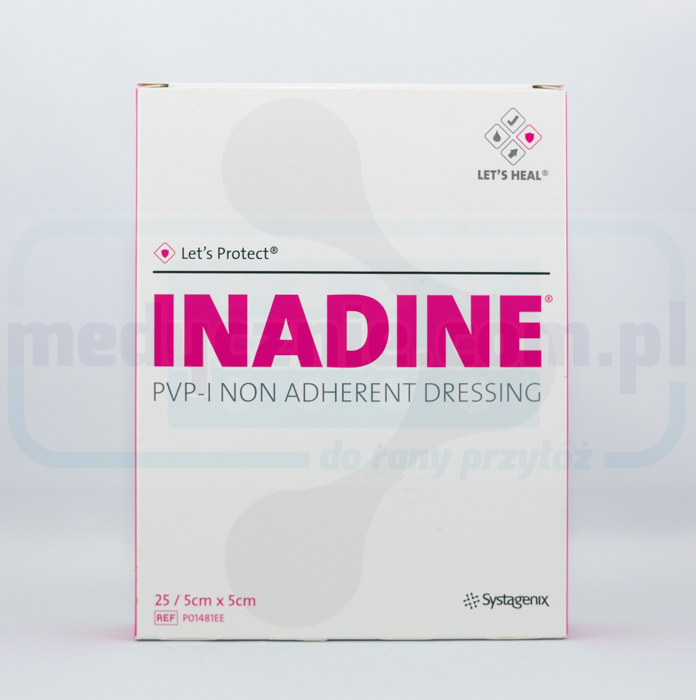 INADINE 5cm* 5cm opatrunek nieprzywierający z jodyną powid...