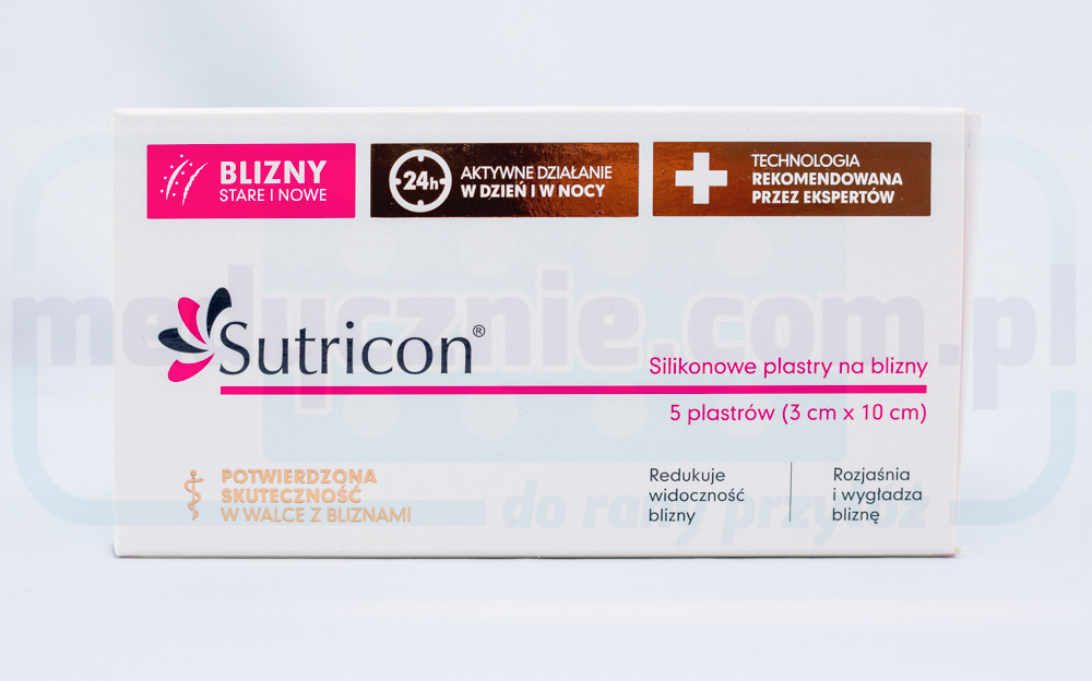 Sutricon 3* 10cm 1szt silikonowe plastry na blizny