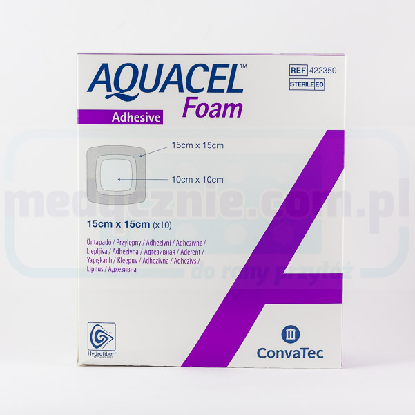 Aquacel Foam Adhesive 15*15cm wielowarstwowy opatrunek pia...