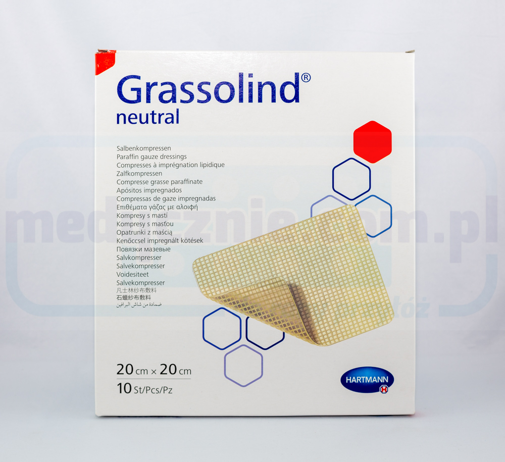 Grassolind 20*20cm  opatrunek na oparzenia 1szt