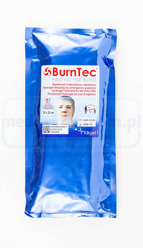 BurnTec 25x25cm na twarz opatrunek hydrożelowy 1szt