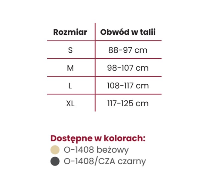 Pas”Axilmax” beżowy rozmiar L lewy pachwinowo-...