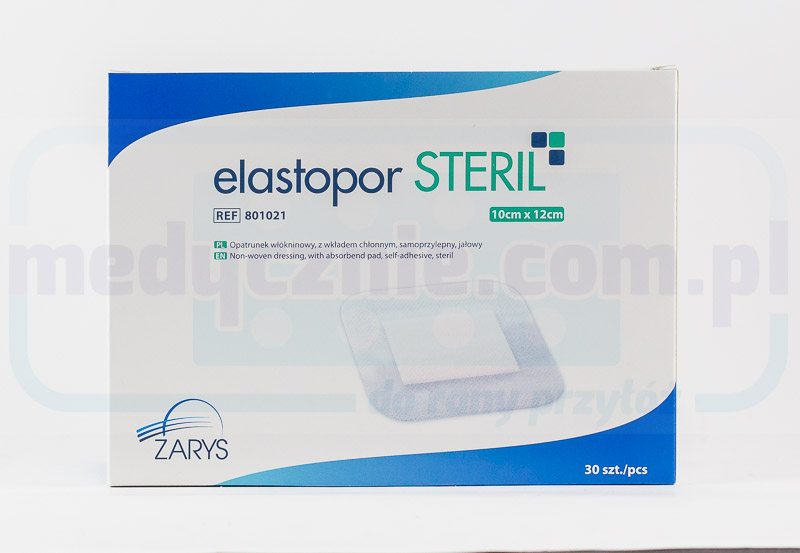 ELASTOPOR Steril 10* 12cm 30szt opatrunek z wkładem chłonnym