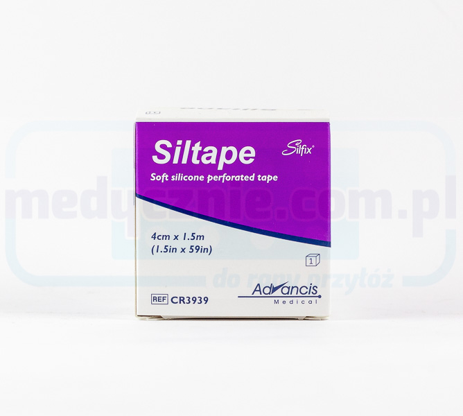 Siltape 4cm* 1,5m – adhezyjny opatrunek z miękkiego siliko...