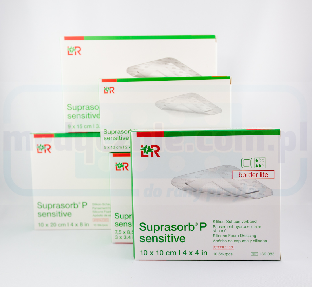 Suprasorb P sensitive 5*10 cm border lite 1szt