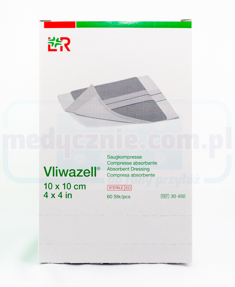 Vliwazell 10*10cm opatrunek chłonny jałowy 1szt