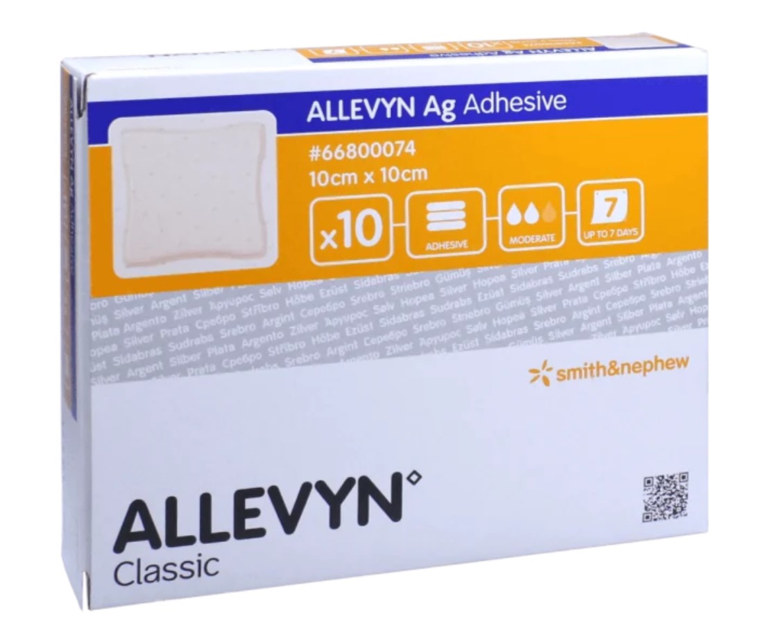 Allevyn Ag Adhesive 10* 10cm 1szt