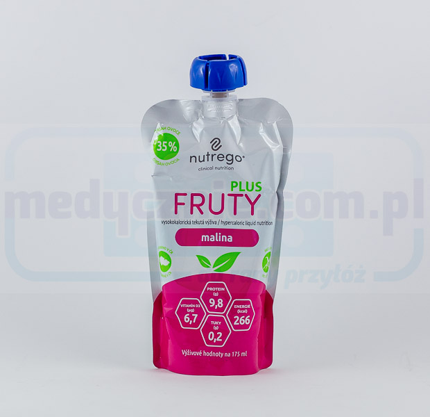 Nutrego Fruty Plus 175 ml Malinowy uzupełnienie diety