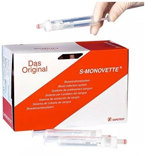 S-Monovette 3ml cytrynian z etykietą 50szt 05.1165.001