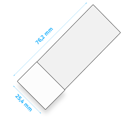 Szkiełka mikroskopowe z polem matowym 76 x 26 x 1mm 50szt