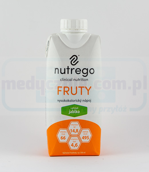 Nutrego Fruty 330 ml Jabłkowy uzupełnienie diety