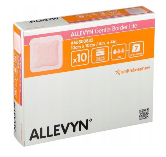 Allevyn Gentle Border Lite 10* 10cm 1szt