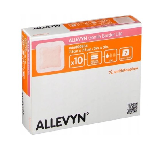 Allevyn Gentle Border Lite 7,5* 7,5cm 1szt