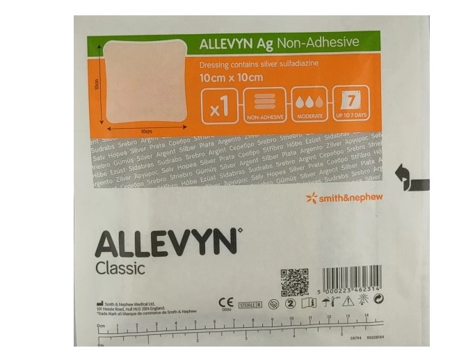 Allevyn Ag Non-Adhesive 10* 10cm 1szt