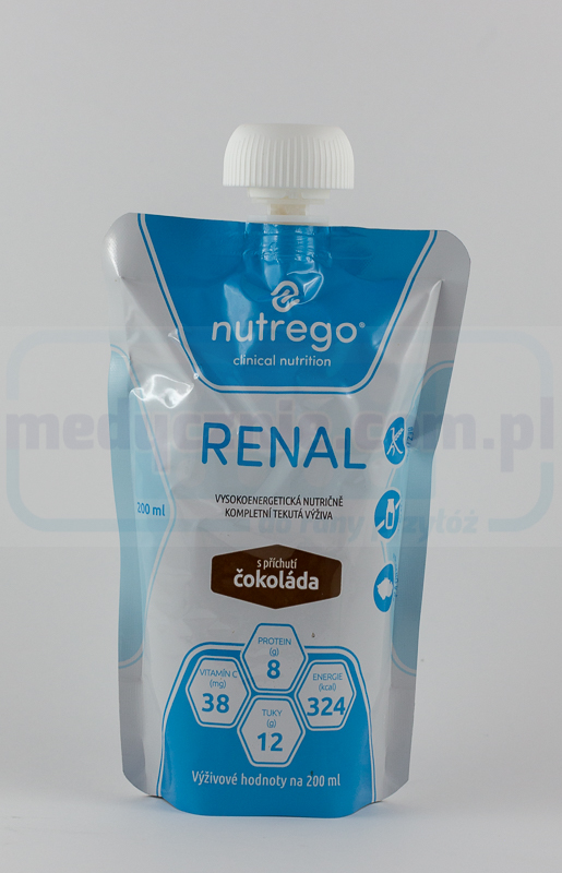 Nutrego Renal 200 ml czekoladowy hiperkaloryczna o obniżon...