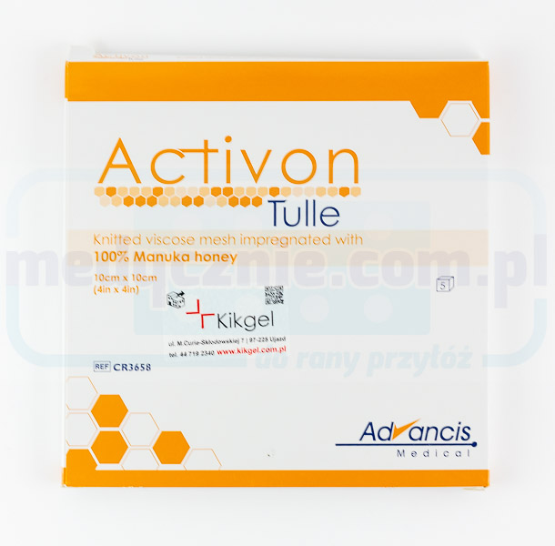 Activon Tulle 10* 10cm opatrunek z miodem manuka 1szt