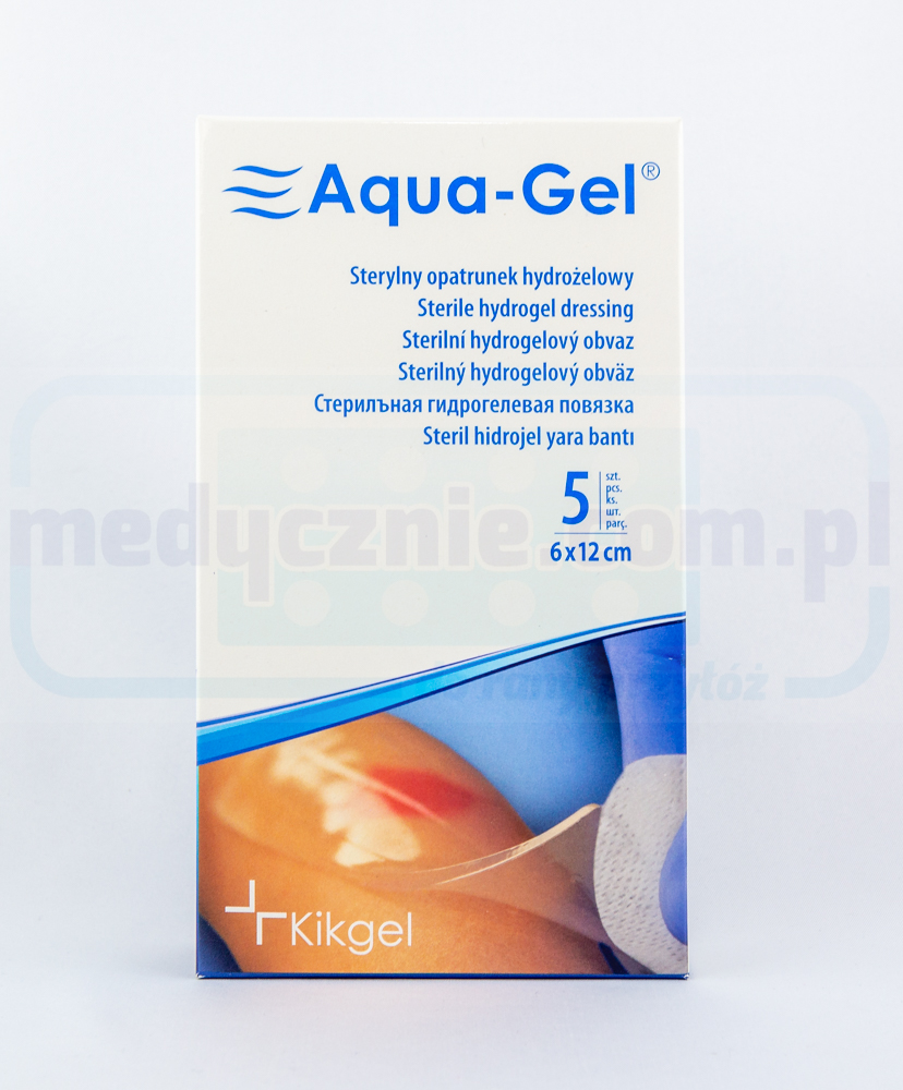 Aqua-Gel 6*12cm opatrunek hydrożelowy 1szt