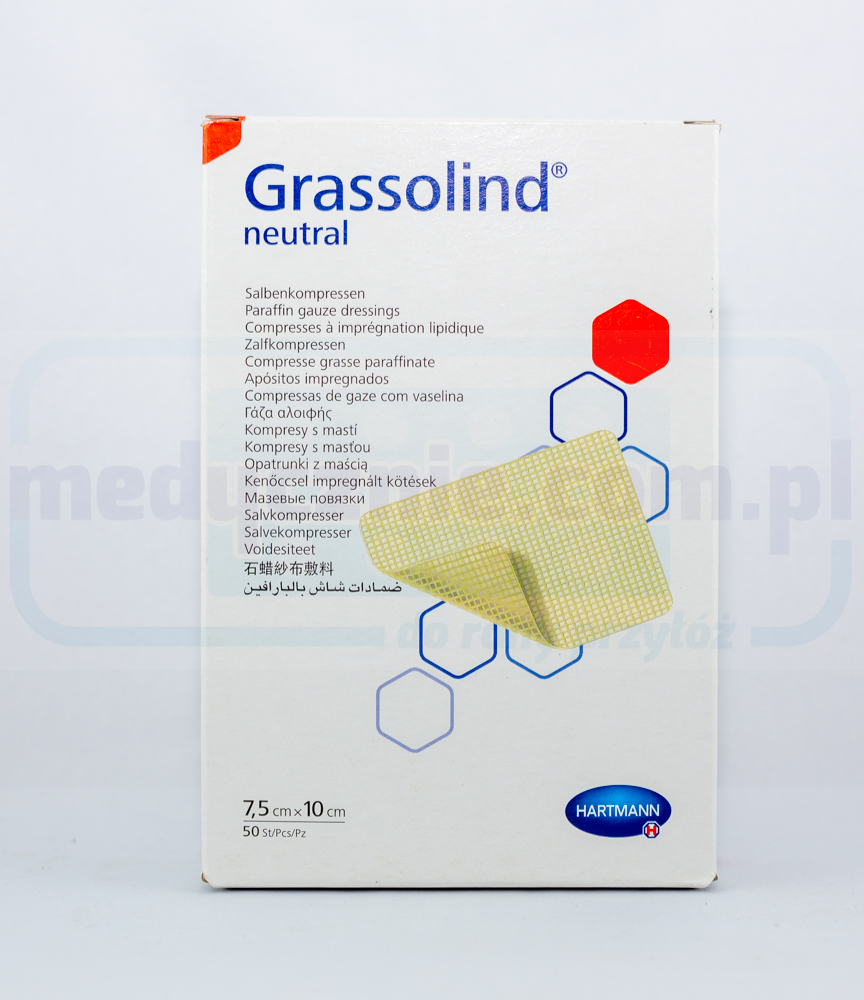 Grassolind 7,5*10cm  opatrunek na oparzenia 1szt