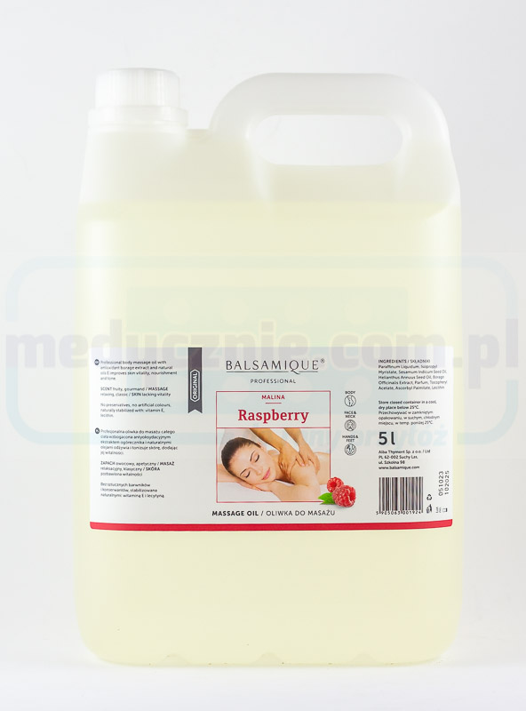 Oliwka do masażu malina 5L BALSAMIQUE