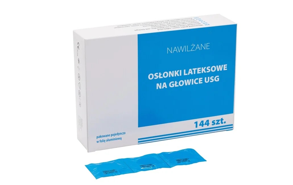 Osłonki do głowic USG 144szt nawilżone