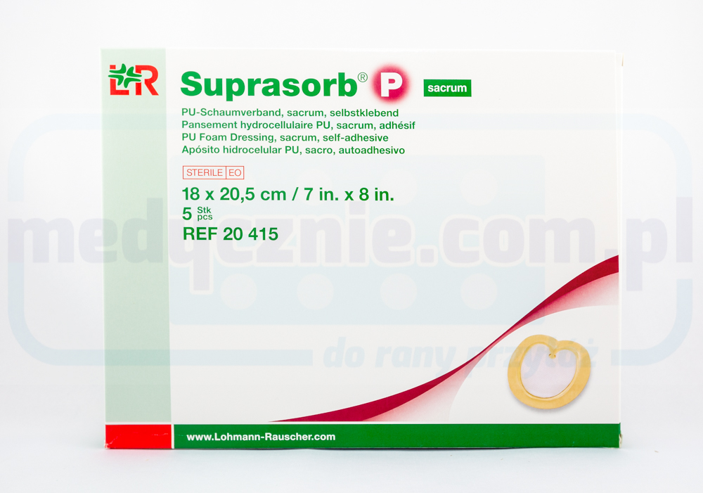 Suprasorb P 18*20,5cm piankowy SAMOPRZYLEPNY SACRUM 1szt