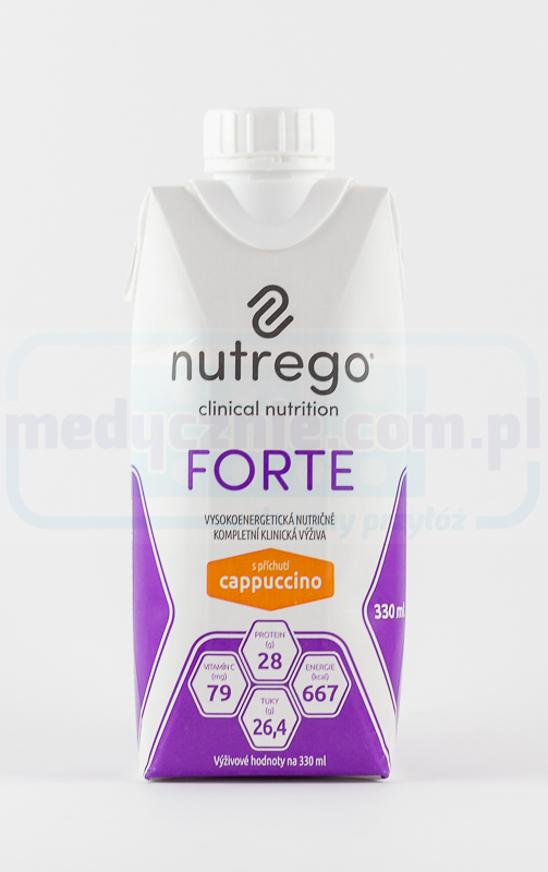 Nutrego Forte 330 ml Cappuccino wysokokaloryczna, wysokobi...