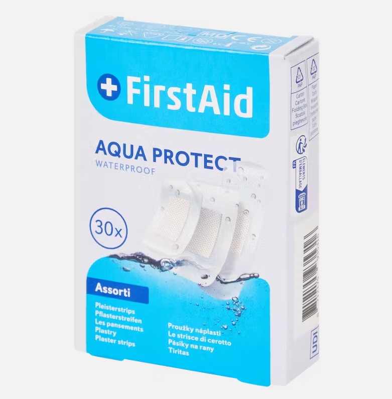 Plaster zestaw wodoszczelny FIRST AID Aqua Protect a 30szt