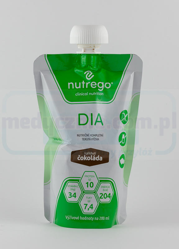 Nutrego DIA 200 ml czekoladowy 1szt