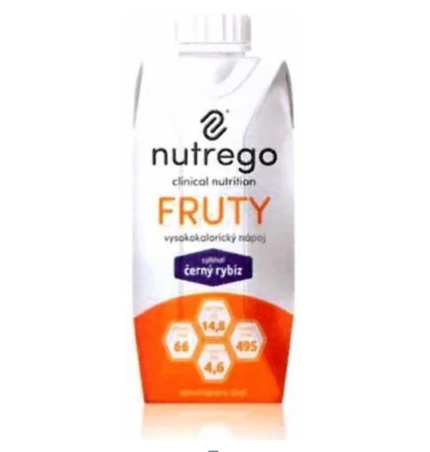 Nutrego Fruty 330 ml Czarna Porzeczka uzupełnienie diety