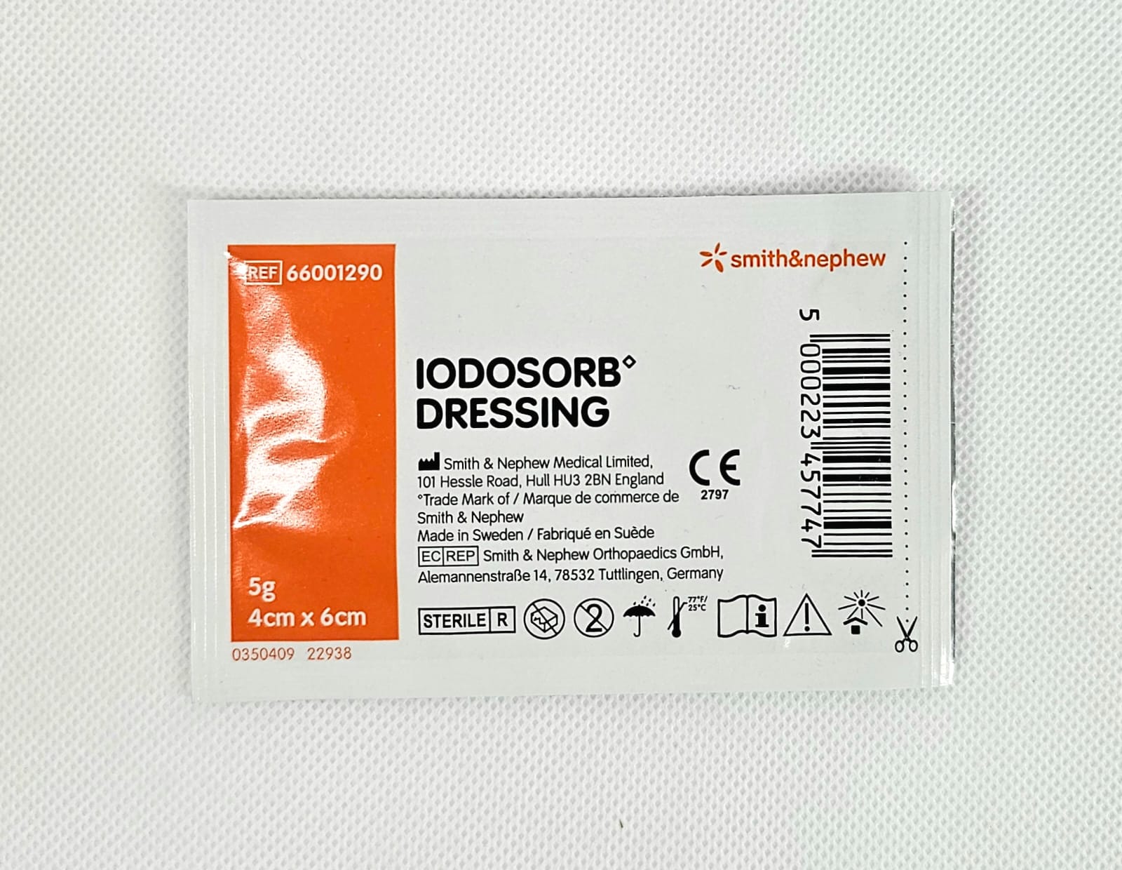 Iodosorb Dressing 5g 4* 6cm 1szt opatrunek z jodyną