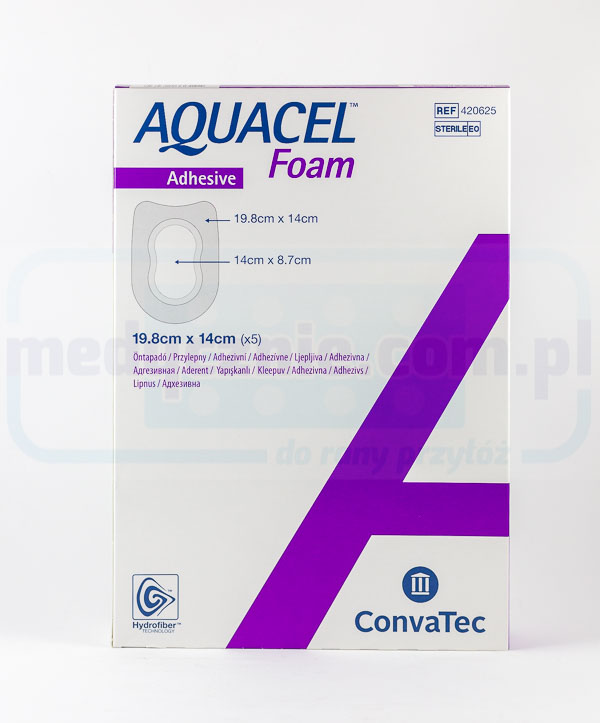 Aquacel Foam Adhesive 19,8*14cm wielowarstwowy opatrunek piankowy 1szt