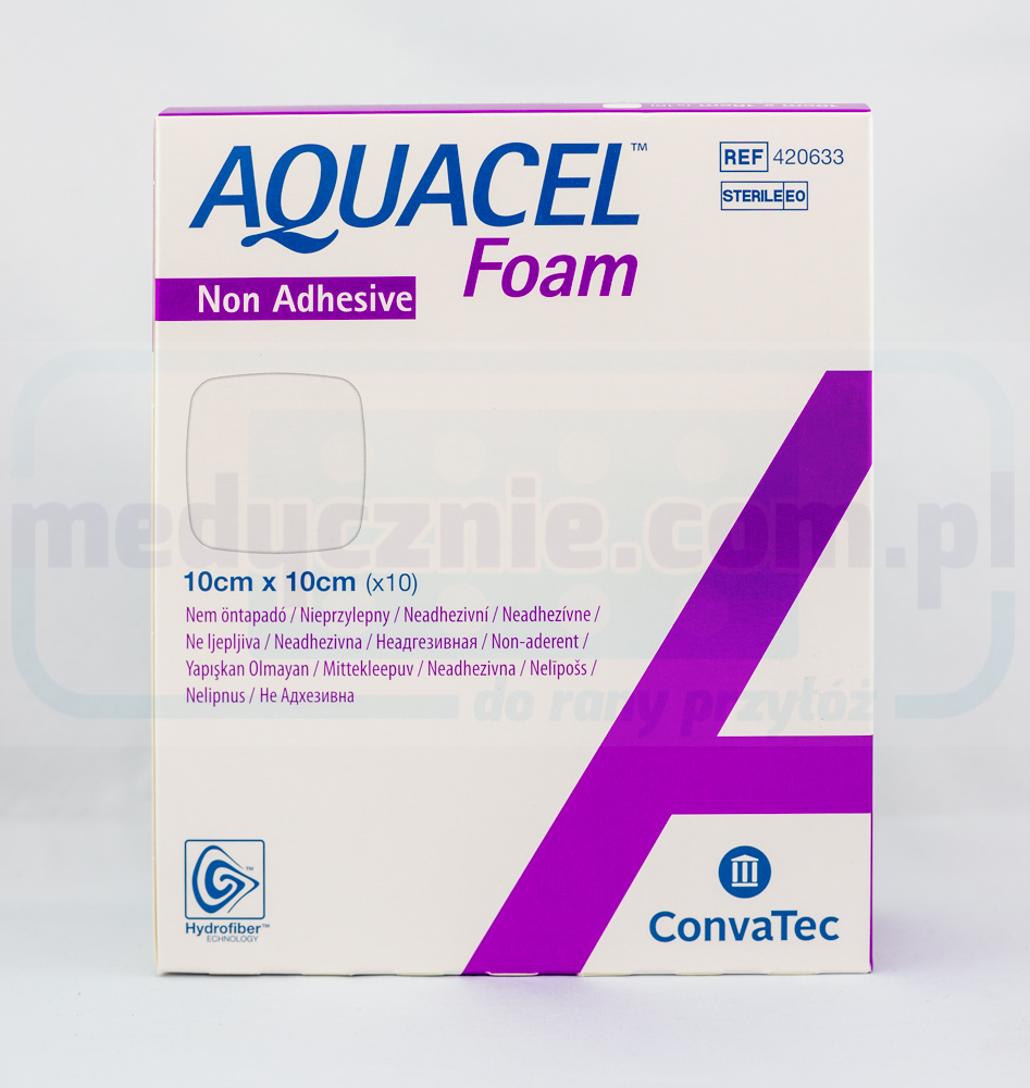 Aquacel Foam Non Adhesive 10*10cm wielowarstwowy opatrunek piankowy 1szt