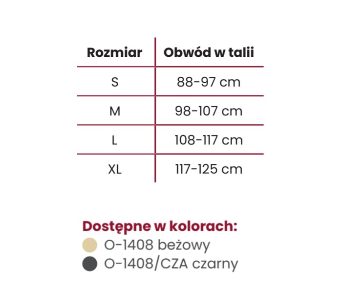 Pas Axilmax czarny rozmiar L lewy pachwinowo-przepuklinowy jednostronny