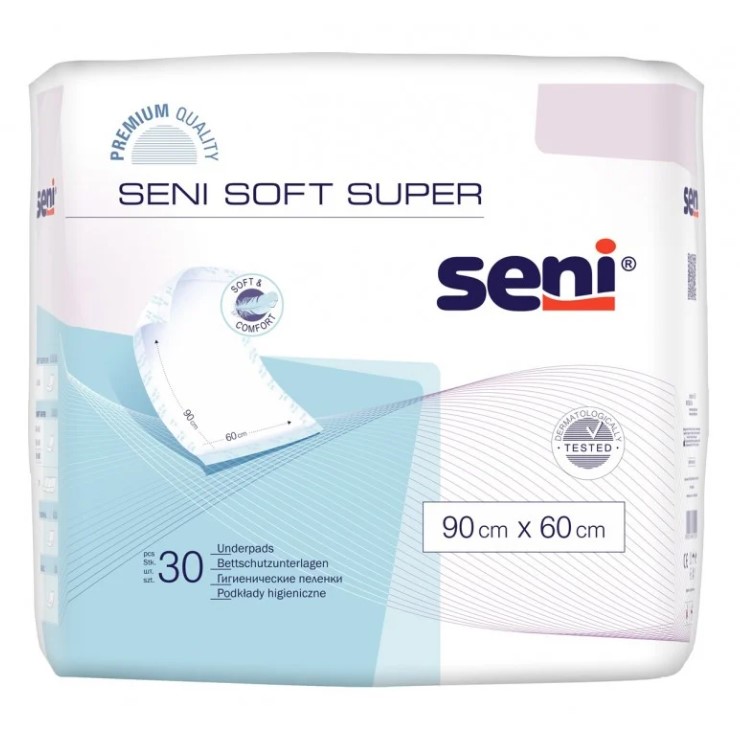 Podkład ochronny niesterylny 90x60 30szt Seni Soft Super